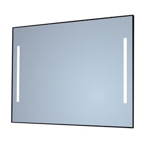 Sanicare Spiegel  Q-Mirrors 100x70 cm Rechthoek Met Links & Rechts LED Warm White, Omlijsting Chroom incl. ophangmateriaal Met Afstandsbediening
