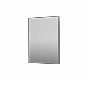 INK Spiegel  SP19 60x4x80 cm incl. direct LED-Verlichting Rondom en Spiegelverwarming Geborsteld RVS