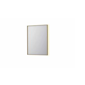 INK Spiegel  SP32 60x4x80 cm Incl. Indirect LED-Verlichting Rondom en Spiegelverwarming Geborsteld Mat Goud