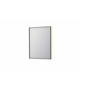 INK Spiegel  SP32 60x4x80 cm Incl. Indirect LED-Verlichting Rondom en Spiegelverwarming Geborsteld Metal Black