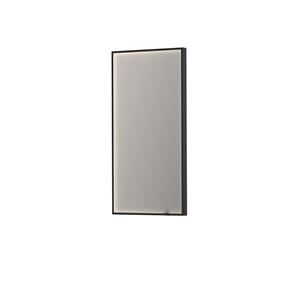 INK Spiegel  SP19 Rechthoek In Stalen Kader Met Indirecte Colour Changing LED Verlichting 50 x 4 x 100 cm Mat Zwart