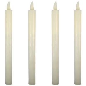 Cepewa 4x Stuks dinerkaars LED-verlichting met timer 25 cm -