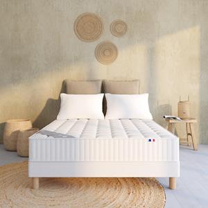 LA REDOUTE INTERIEURS Ensemble matras, half-stevig, pocketveren + beddenbodem