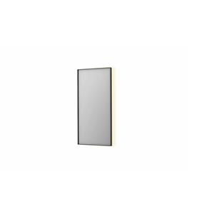 INK Spiegel  SP32 50x4x100 cm Incl. Indirect LED-Verlichting Rondom en Spiegelverwarming Geborsteld Metal Black