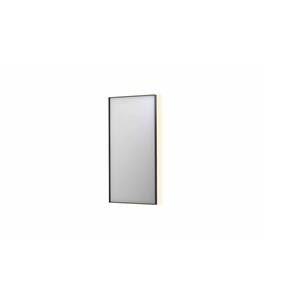 INK Spiegel  SP32 50x4x100 cm Incl. Indirect LED-Verlichting Rondom en Spiegelverwarming Mat Zwart