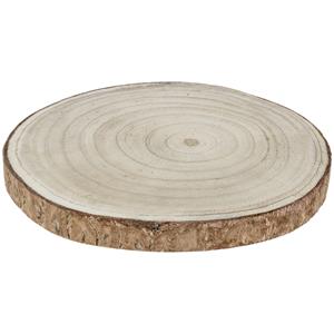 Decoratieve houten schijven Adema; 20x2 cm (ØxH); naturel; 2 stuk / verpakking