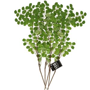 Bellatio Design Kunstbloem bladgroen tak Acacia - 5x - 90 cm - boeket opvulling - groen - kunst zijd -
