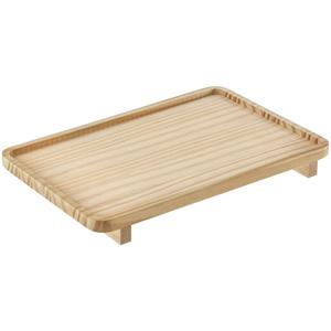 Decoratief dienblad met pootjes Akiko; 30x20x3.5 cm (LxBxH); naturel; rechthoekig
