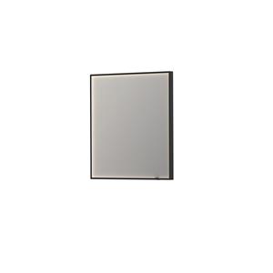 INK Spiegel  SP19 Rechthoek In Stalen Kader Met Indirecte Colour Changing LED Verlichting 70 x 4 x 80 cm Mat Zwart