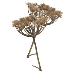 Bellatio Design Kunstbloem/kunsttak Berenklauw/heracleum℃ - 2x - cm - losse steel - kunst zijdebloem takken -