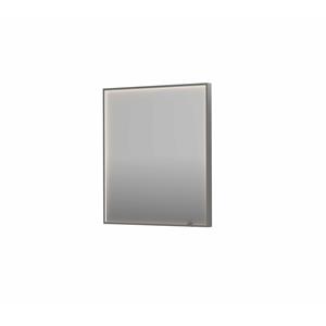 INK Spiegel  SP19 70x4x80 cm incl. direct LED-Verlichting Rondom en Spiegelverwarming Geborsteld RVS