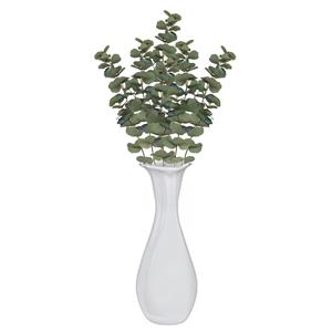 Chaks Kunsttak Eucalyptus - 6x - 69 cm - kunst zijdebloemen - kunstplant - met knoppen -