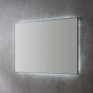 Sanilux Spiegel  Daigi Decor Met Indirecte LED Verlichting 3 Kleur Instelbaar En Dimbaar 140 Incl Spiegelverwarming Mat Zwart