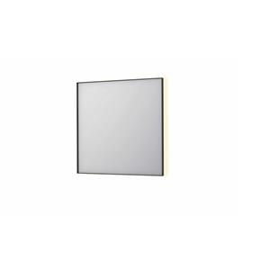 INK Spiegel  SP32 80x4x80 cm Incl. Indirect LED-Verlichting Rondom en Spiegelverwarming Mat Zwart