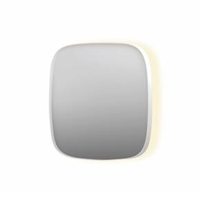 INK Spiegel  SP30 80x4x80 cm incl. Indirect LED-Verlichting Rondom en Spiegelverwarming Mat Wit