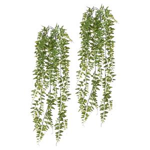 Louis Maes kunstplanten - 2x - Boston varen - groen - hangende takken bos van 60 cm -