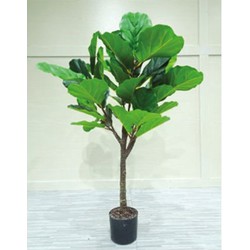 Buitengewoon de boet Kunstplant Ficus Lyrata 100 cm - 