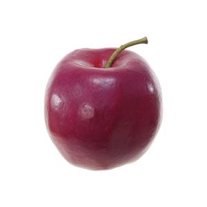 Merkloos Kunstfruit decofruit - appel/appels - ongeveer 8 cm - donkerrood -