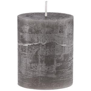 Gala Rustieke stompkaars Garland (6.8x8 cm); 6.8x8 cm (ØxH); grijs; rond; 6 stuk / verpakking