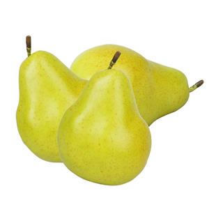 Esschert Design kunstfruit decofruit - 3x - peer/peren - ongeveer 11 cm - groen -