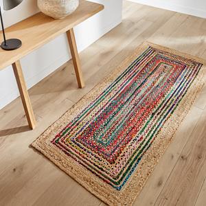 AM.PM Vloerkleed voor in de hall in jute en recycled katoen, Jaco