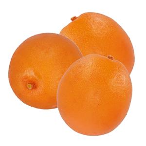 Esschert Design kunstfruit decofruit - 3x - sinaasappel/sinaasappels - ongeveer 7.5 cm - oranje -