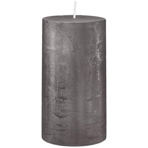 Gala Rustieke stompkaars Garland (8x15 cm); 8x15 cm (ØxH); grijs; rond; 6 stuk / verpakking