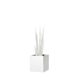 Plantenbak, kniehoog, voor 1 plant, oud wit