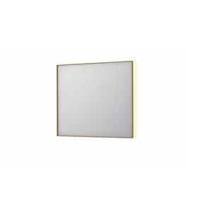 INK Spiegel  SP32 90x4x80 cm Incl. Indirect LED-Verlichting Rondom en Spiegelverwarming Geborsteld Mat Goud