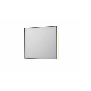 INK Spiegel  SP32 90x4x80 cm Incl. Indirect LED-Verlichting Rondom en Spiegelverwarming Mat Zwart