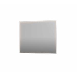 INK Spiegel  SP19 100x4x80 cm incl. direct LED-Verlichting Rondom en Spiegelverwarming Mat Wit