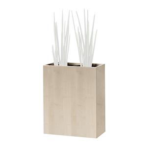 Plantenbak, heuphoog, voor 2 planten, ahornhoutdecor
