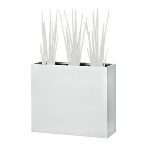 Plantenbak, heuphoog, voor 3 planten, lichtgrijs