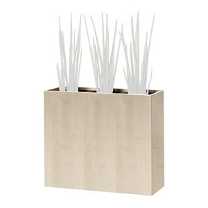 Plantenbak, heuphoog, voor 3 planten, ahornhoutdecor