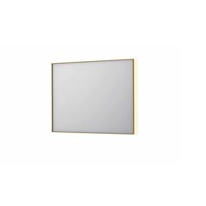 INK Spiegel  SP32 100x4x80 cm Incl. Indirect LED-Verlichting Rondom en Spiegelverwarming Geborsteld Mat Goud