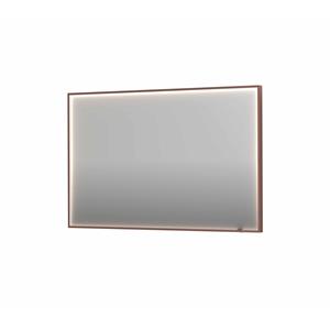 INK Spiegel  SP19 120x4x80 cm incl. direct LED-Verlichting Rondom en Spiegelverwarming Geborsteld Koper
