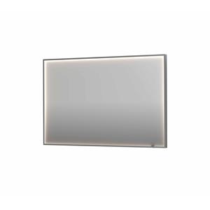 INK Spiegel  SP19 120x4x80 cm incl. direct LED-Verlichting Rondom en Spiegelverwarming Geborsteld RVS