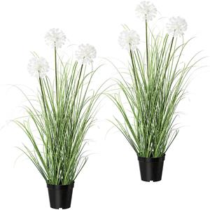 Grasstruik met paardebloemen, VE = 2 stuks in een pot, hoogte 780 mm