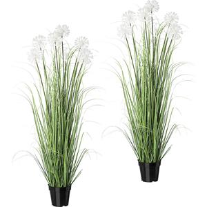 Grasstruik met paardebloemen, VE = 2 stuks in een pot, hoogte 1280 mm