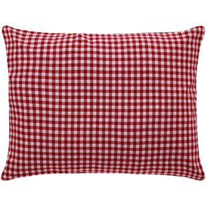 ERWIN M. Kussensloop Tux seersucker; 60x80 cm (LxB); rood