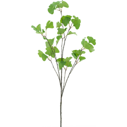 Nova nature Gingko branche green 126 cm kunstbloem - 