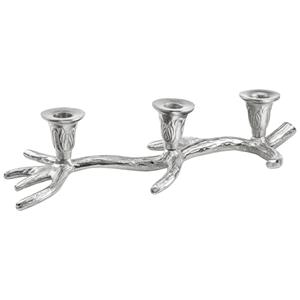 Vega Kaarsenhouder Dilan; 39x16x8 cm (LxBxH); zilver
