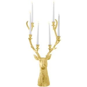 Vega Kandelaar Henri groot; 37x28x73 cm (BxDxH); goud