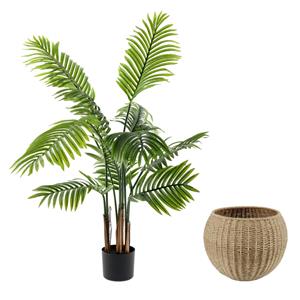 Vega Kunstplant Midori met sierpot; meerkleurig