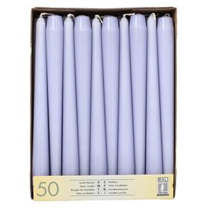 Conpax Candles Dinerkaarsen Mega pack - 50x - lila paars - Gotisch - 25 cm -