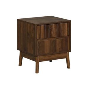 Sweeek  Nachtkastje, walnoothout decor, Linear, L 40 x B 39 x H 48cm