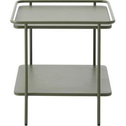 Giga Living  Nachtkastje Groen Metaal - 45x45x44,3cm - Yuba