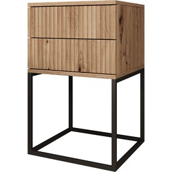 Meubella Nachtkastje Sylvester 7 - Eiken - 40 cm
