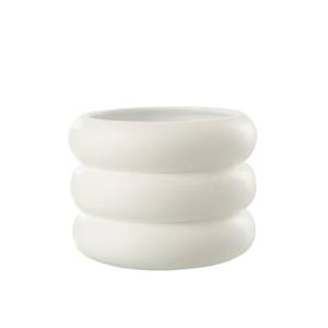 J-Line Bloempot Ring Cement Wit Large