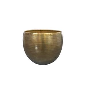 Ter Steege Bloempot Aluminium Goud D 28 cm H 23 cm